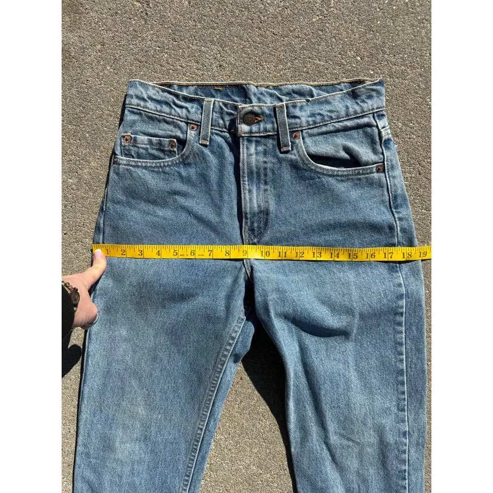 Vintage 90s Levi’s 512 slim fit tapered leg jeans 29x32 - Picture 9 of 10